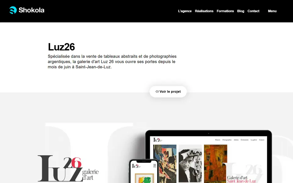 Capture d’écran du projet Luz26